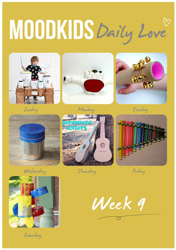 366dailyLoves, 365 dagen project, muziekinstrumenten maken met kinderen