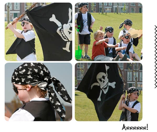 piraten feestje voor jongens gratis patroon