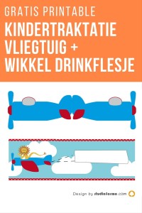 Gratis printable vliegtuig traktatie