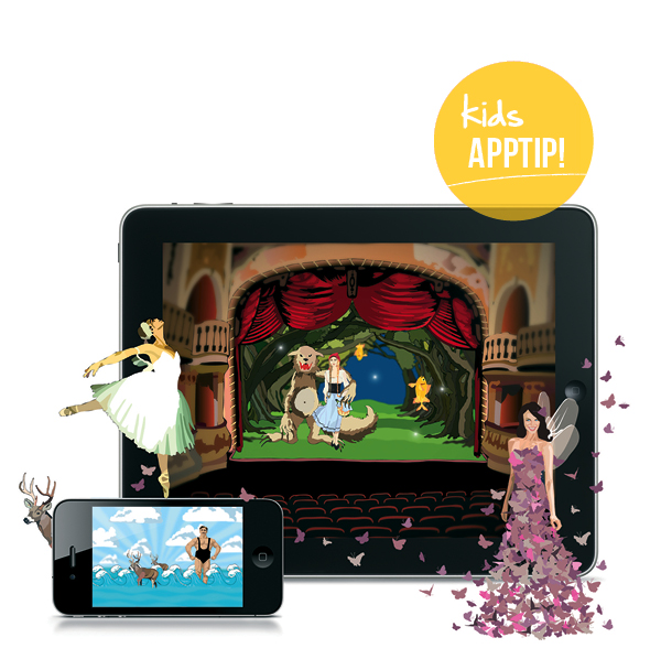 theater app appracadabra, tel de dieren