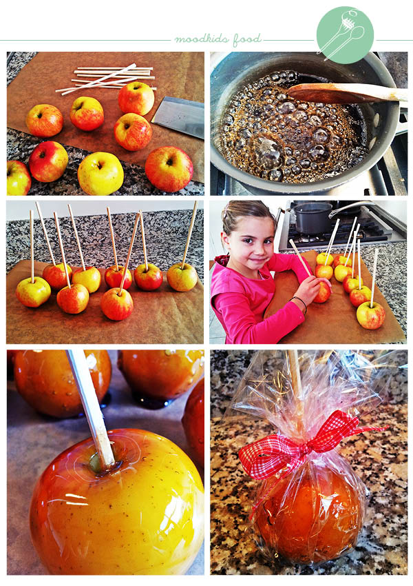 recept geglazuurde appels, caramel appels maken