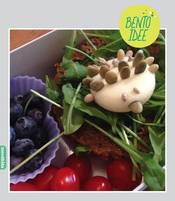 BENTO egel stap voor stap #bentobox, meer leuke lunch ideeen voor kinderen op www.moodkids.nl