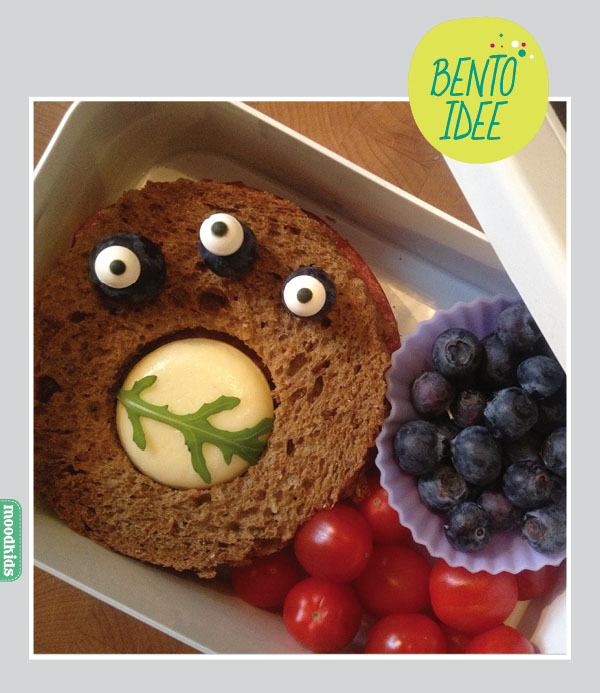 BENTO monster stap voor stap #bentobox, meer leuke lunch ideeen voor kinderen op www.moodkids.nl