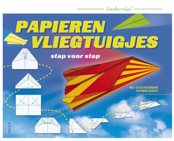 papieren vliegtuigjes vouwen, knutselboek voor kinderen