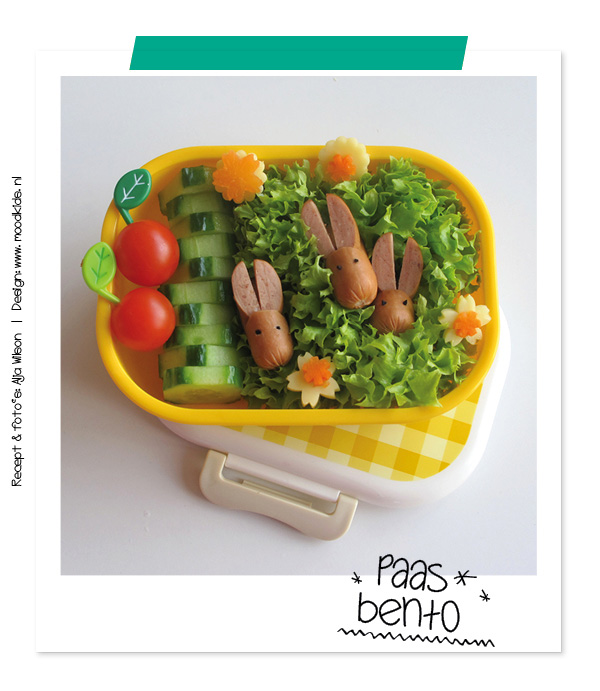 bento easter #bento tutorial how to make a rabbit wiener