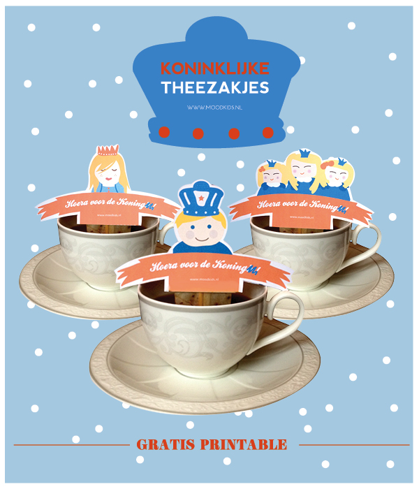 koninklijke theezakjes www.moodkids.nl #diy, royal teabags