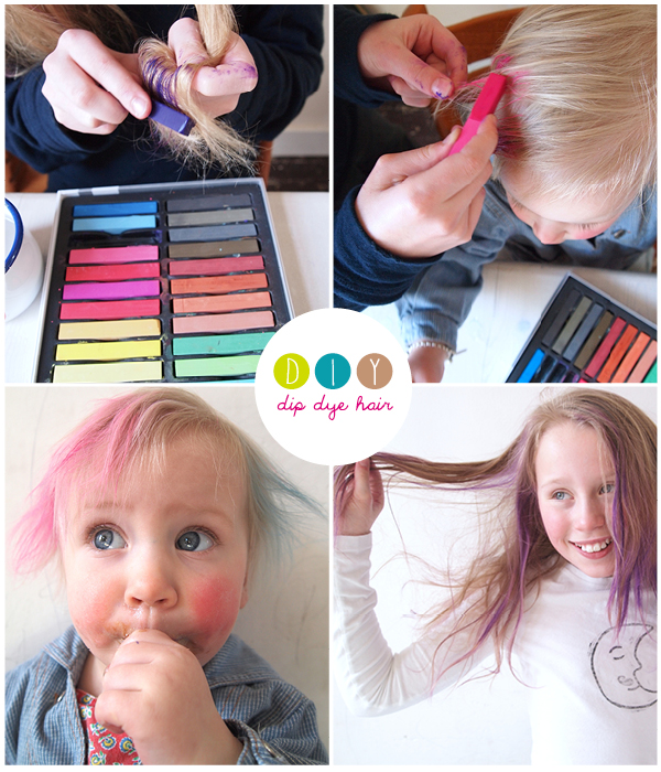 dip dye hair a fun #diy for #kids