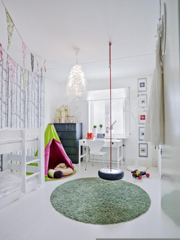 kinderkamer trend indoor schommel