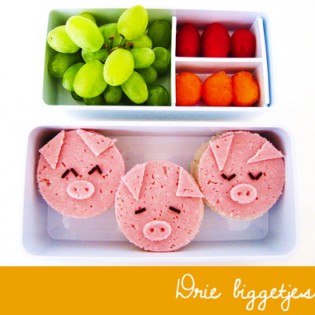 BENTO 3 biggetjes trommel