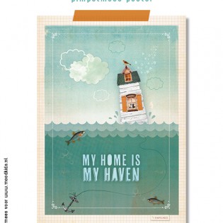 Pimpelmees Poster My Home is My Haven