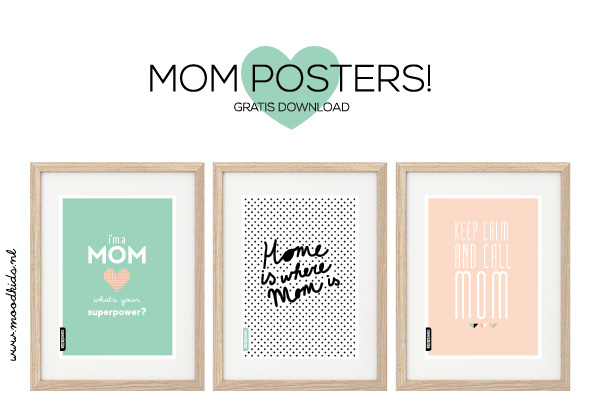 mom quote poster #freebie moederdag