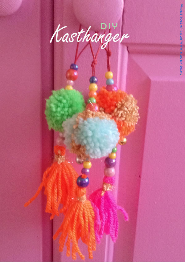 diy, kasthanger maken, maak zelf een hanger voor aan de kast, kinderkamer