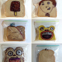 Brood in een plastic zakje saai ? Niet als je het zo doet!