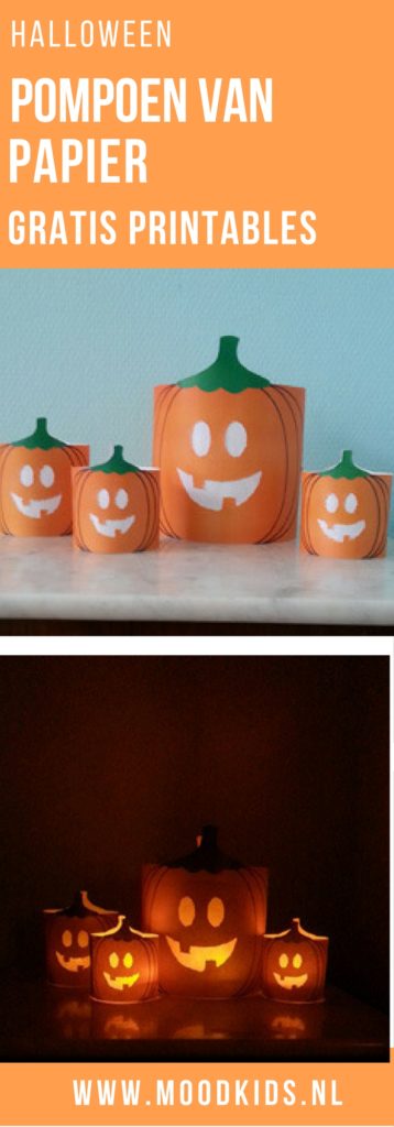 Halloween vraagt om een verlichte pompoen. Die kun je snijden uit een echte of je maakt deze pompoen van papier. Met deze gratis printables leuk om te doen!