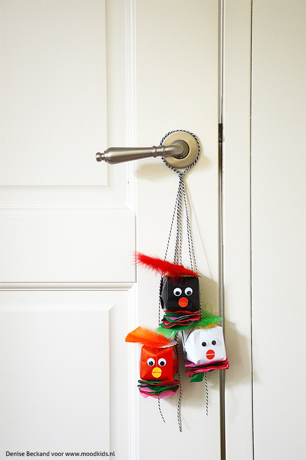 gekleurde pieten DIY sinterklaas