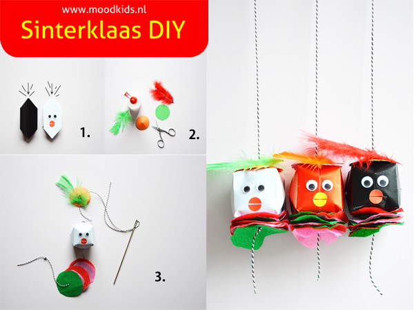 sinterklaas DIY gekleurde pietjes