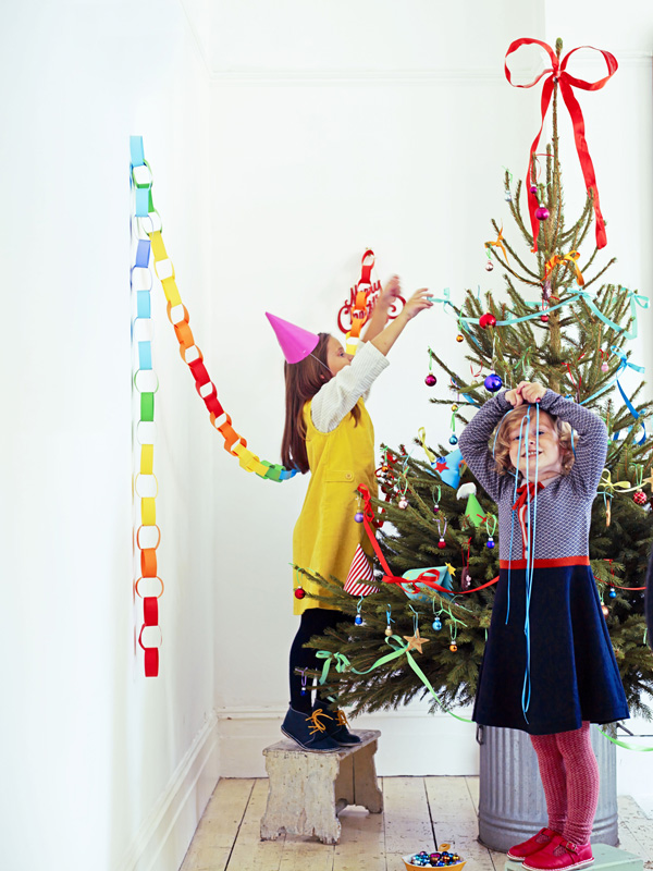 regenboog schuimpjes kerstboom