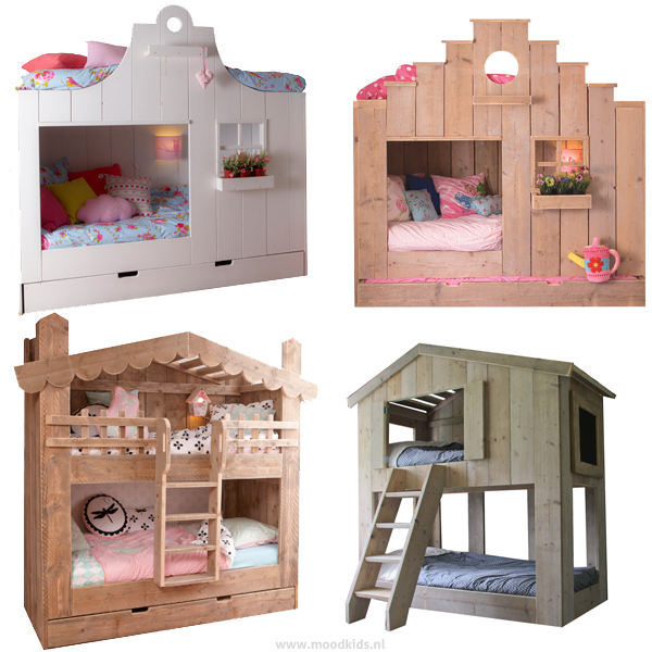 bedhuisjes kinderkamer hout