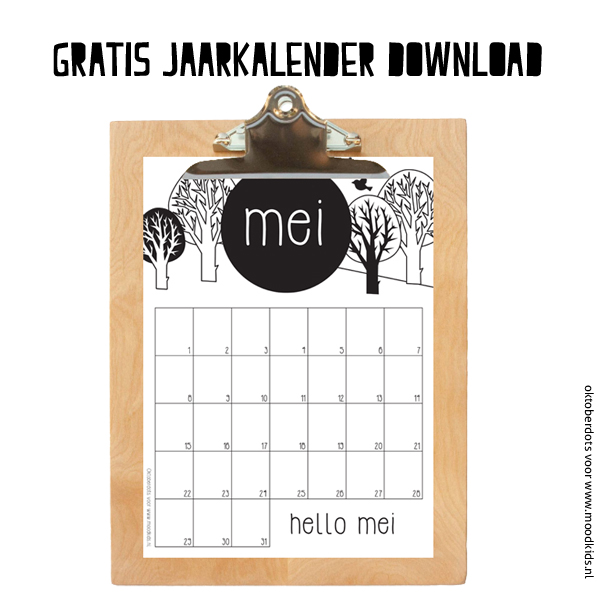 MEI gratis jaarkalender download