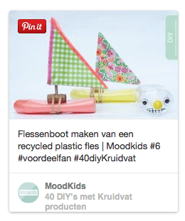 diy kruidvat flessenboot