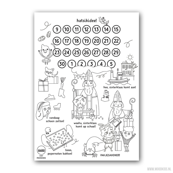 In de meeste gevallen vorst ik heb honger Download gratis Sinterklaas kalender voor je kind - MoodKids