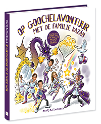 op goochelavontuur met de familie Kazan, goochelen met kinderen, goochelen, goochelboek