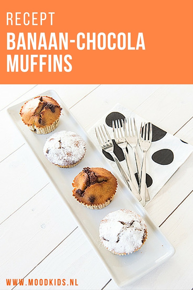 Samen bakken met je kinderen? Hier een recept voor heerlijke chocola banaan muffins. Een beetje klef zoals bananenbrood en met een bite van chocolade. Binnen no-time waren ze hier thuis op. Kijk voor het recept op www.moodkids.nl