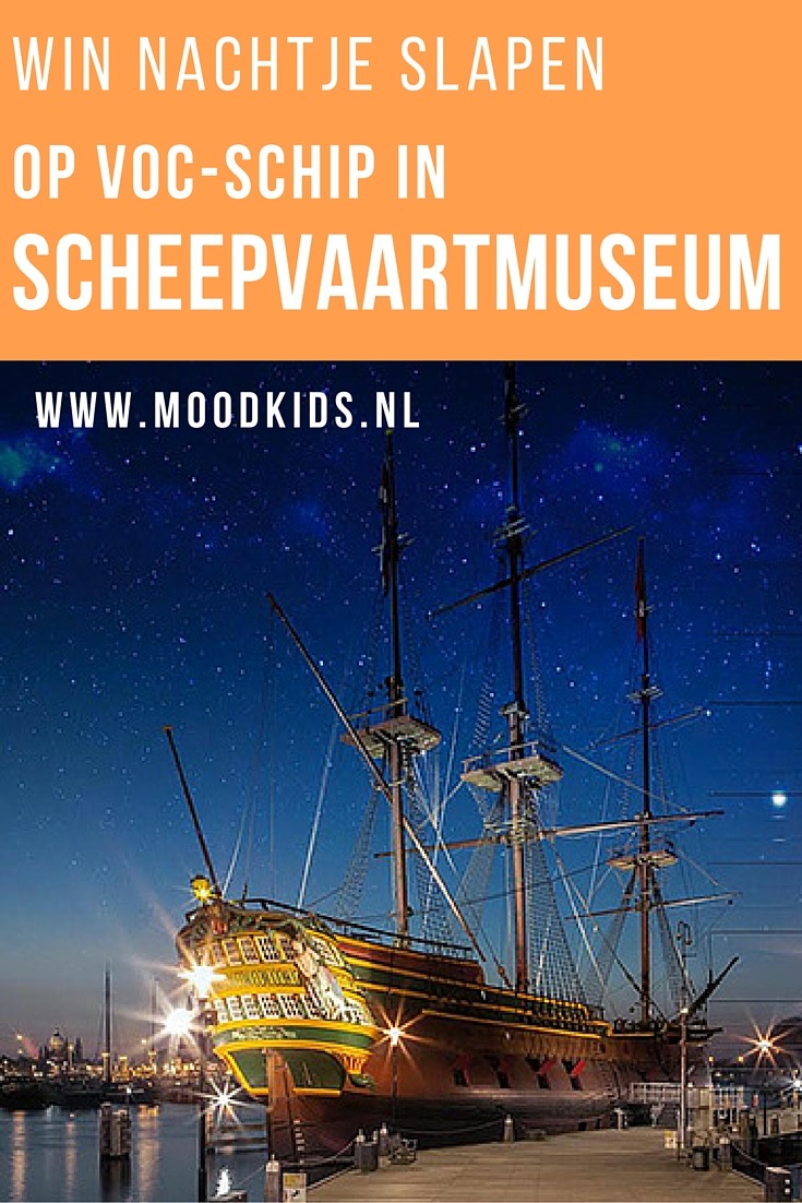 Het scheepvaartmuseum viert feest en trakteert daarom 25 kinderen met ouder op een nachtje slapen op hun replica VOC-schip. Lees hier hoe.