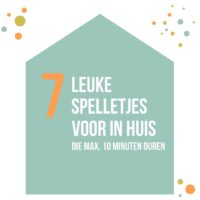 7x leuke binnenspelletjes met kinderen