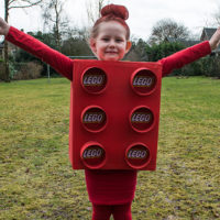 DIY LEGO blokje kostuum voor carnaval