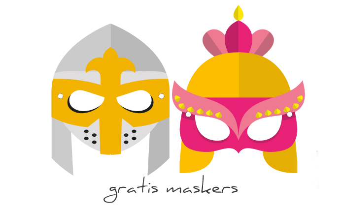 Ridder masker prinses gratis printable | MoodKids