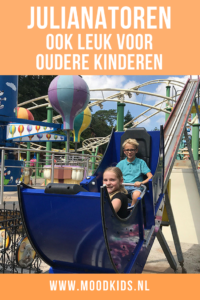 De Julianatoren is een  pretpark / speeltuin voor kinderen tot ongeveer 12 jaar. Het park is compact en overzichtelijk. Kinderen van een jaar of 8-9 kunnen  hier alleen rondlopen. Voor jongere kinderen is er ook veel te doen. Maar aangezien ik op stap ben met twee bijna tieners hebben wij vooral gelet op de ‘stoere’ attracties.