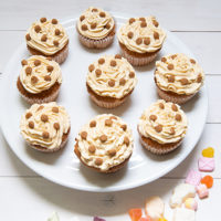 Sinterklaas cupcakes met speculaas topping