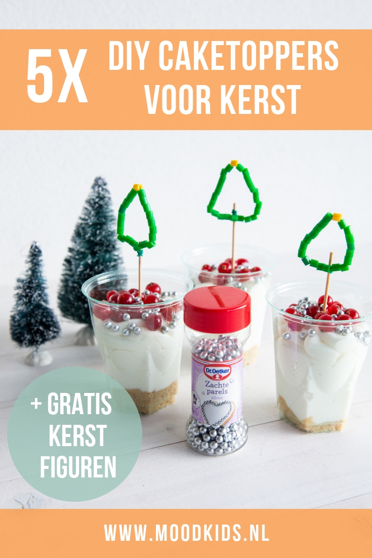  Je taart versieren voor kerst gaat makkelijk met deze DIY taarttoppers. #kerst #taart #kinderen