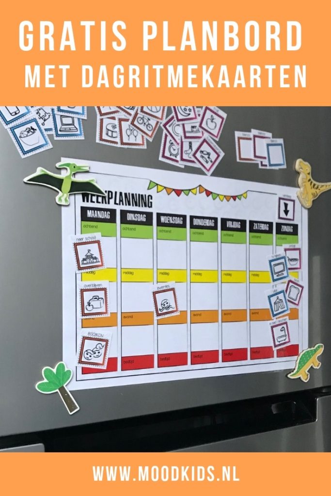 Een planbord voor het gezin? Of liever één voor je kinderen? Met dit gratis planbord geef je je kinderen meer structuur en inzicht ten aanzien van de weekplanning.